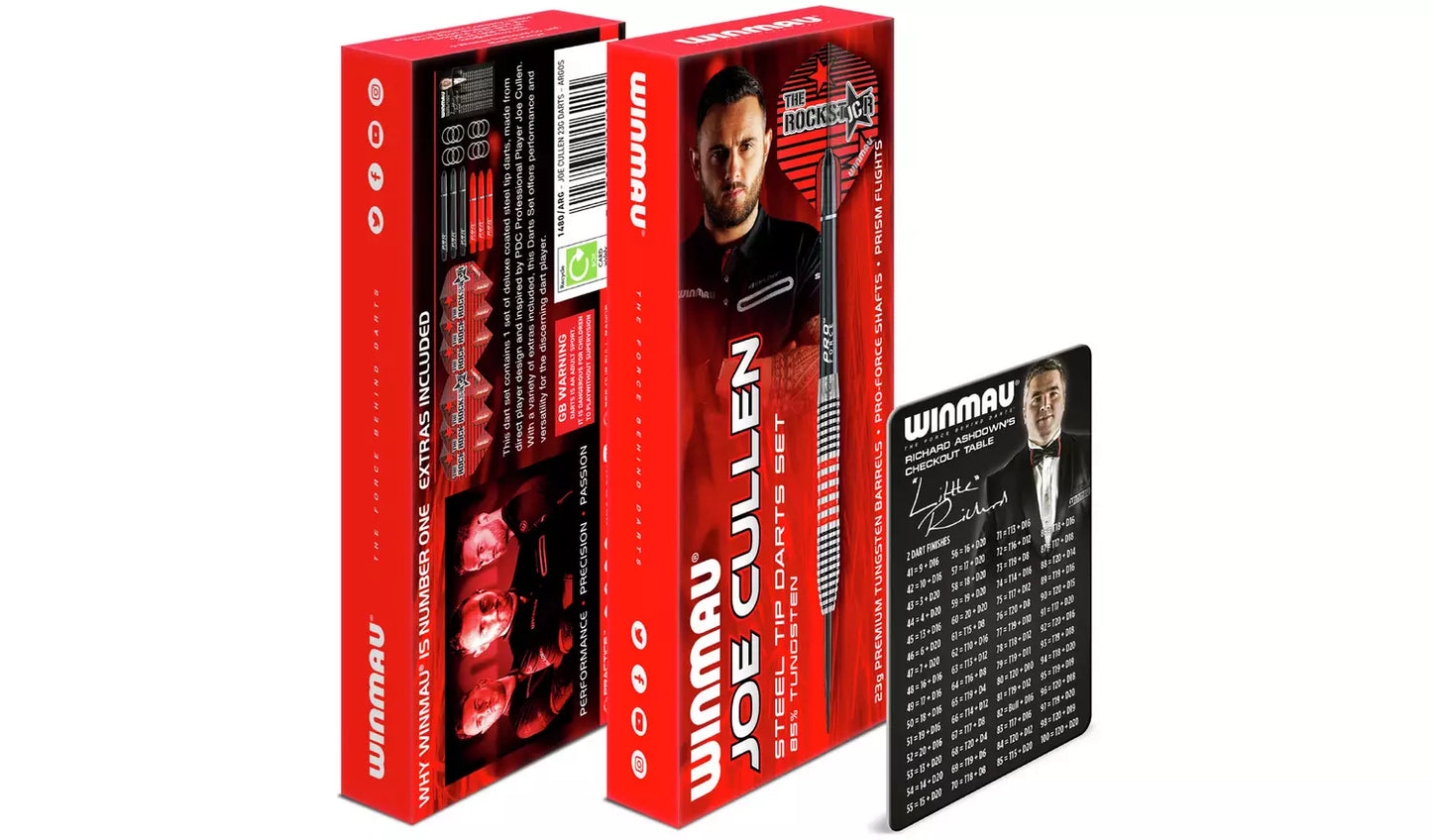 Winmau Joe Cullen 23G 85% Tungsten Darts Set