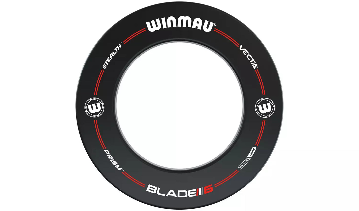 Winmau Blade 6 Professional Dartboard Surround and Darts Set