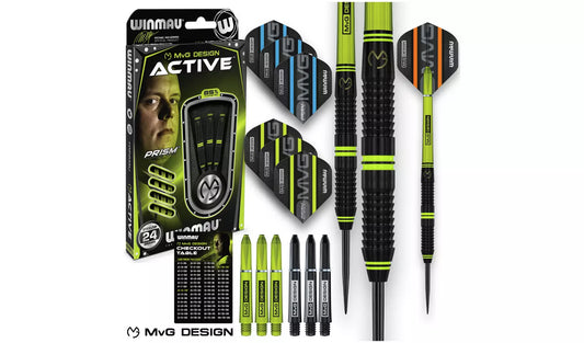 Winmau Michael van Gerwen MvG Active 24g Tungsten Darts Set