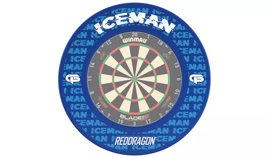 Red Dragon Gerwyn Price Iceman Dartboard Surround