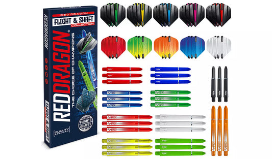 Red Dragon 20pc Flight and Shaft Collection