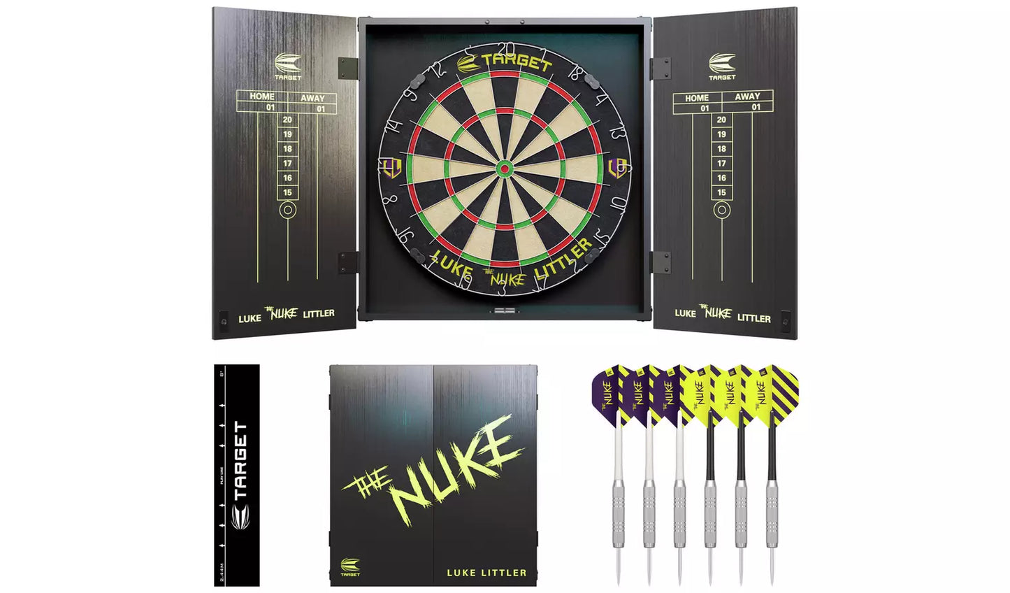 Target Luke Littler Dartboard Cabinet Set