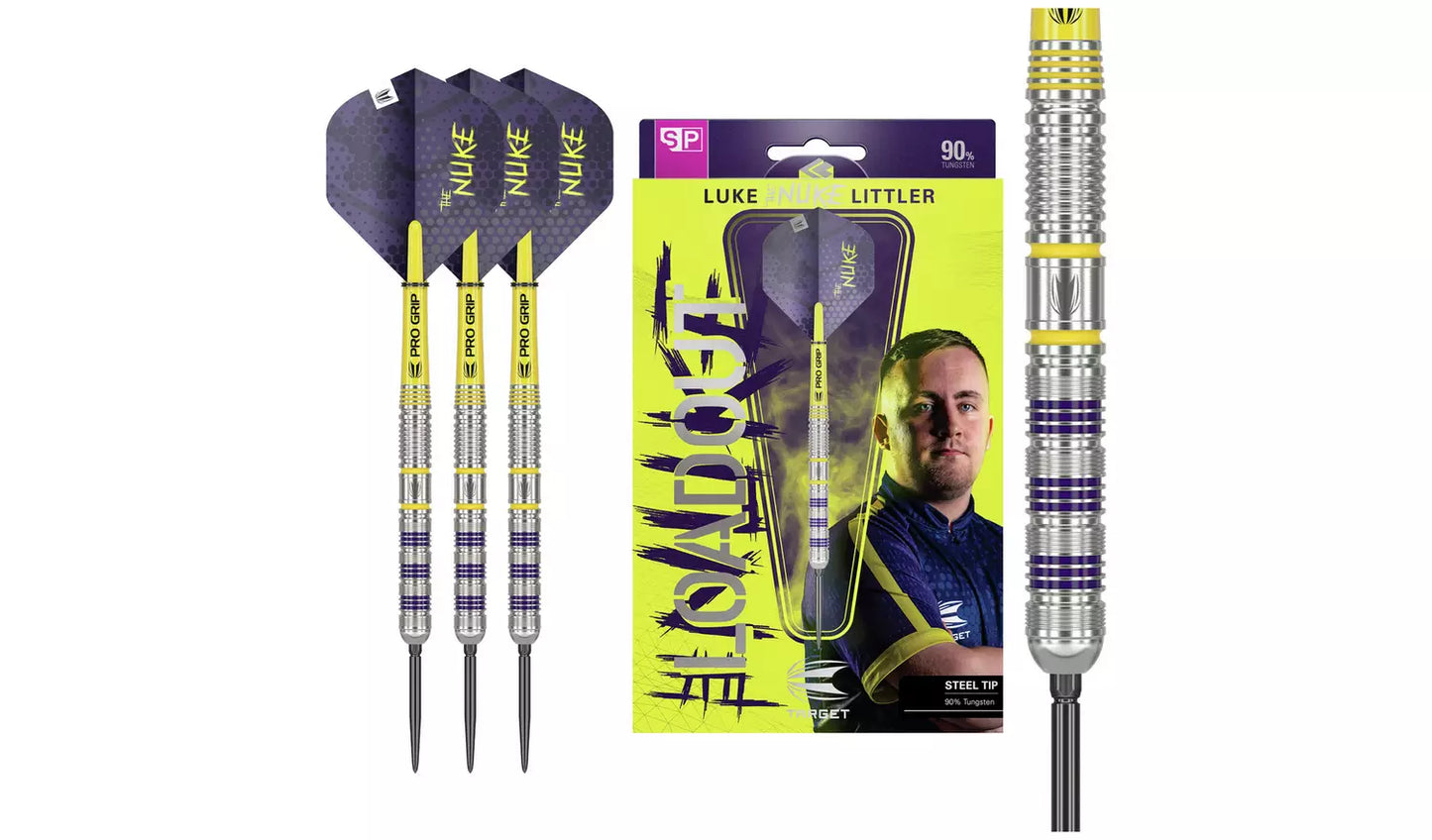 Target Luke Littler Loadout 90% Tungsten 23g Darts Set