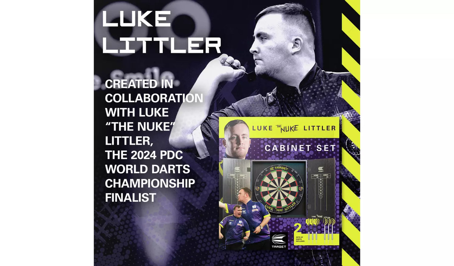 Target Luke Littler Dartboard Cabinet Set