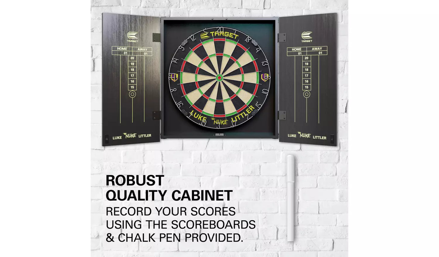 Target Luke Littler Dartboard Cabinet Set