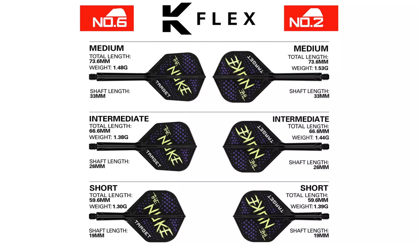 Target Luke Littler K-Flex No.2 Inter Flights & Shaft System