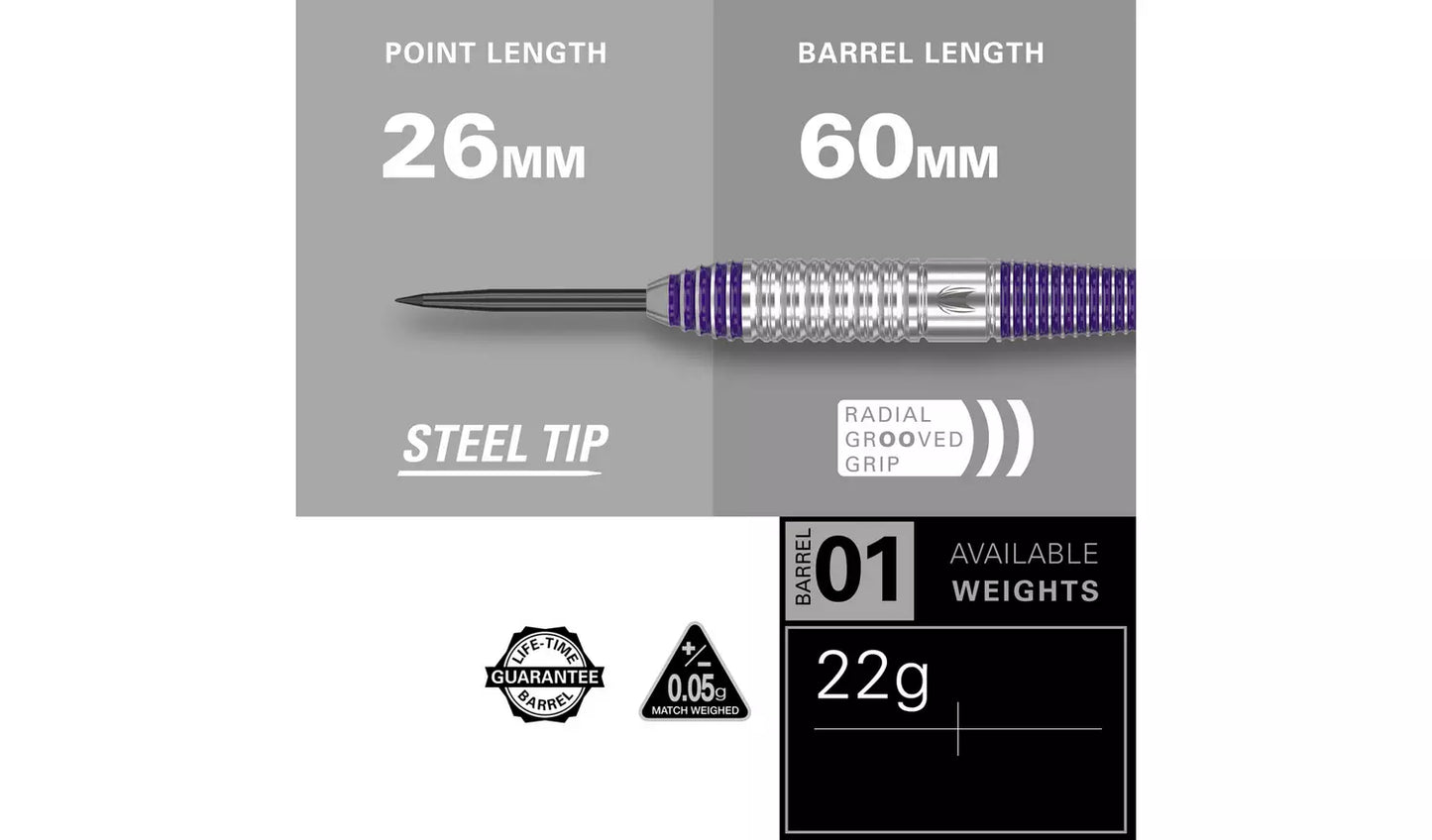 Target Luke Littler Brass 22g Darts Set