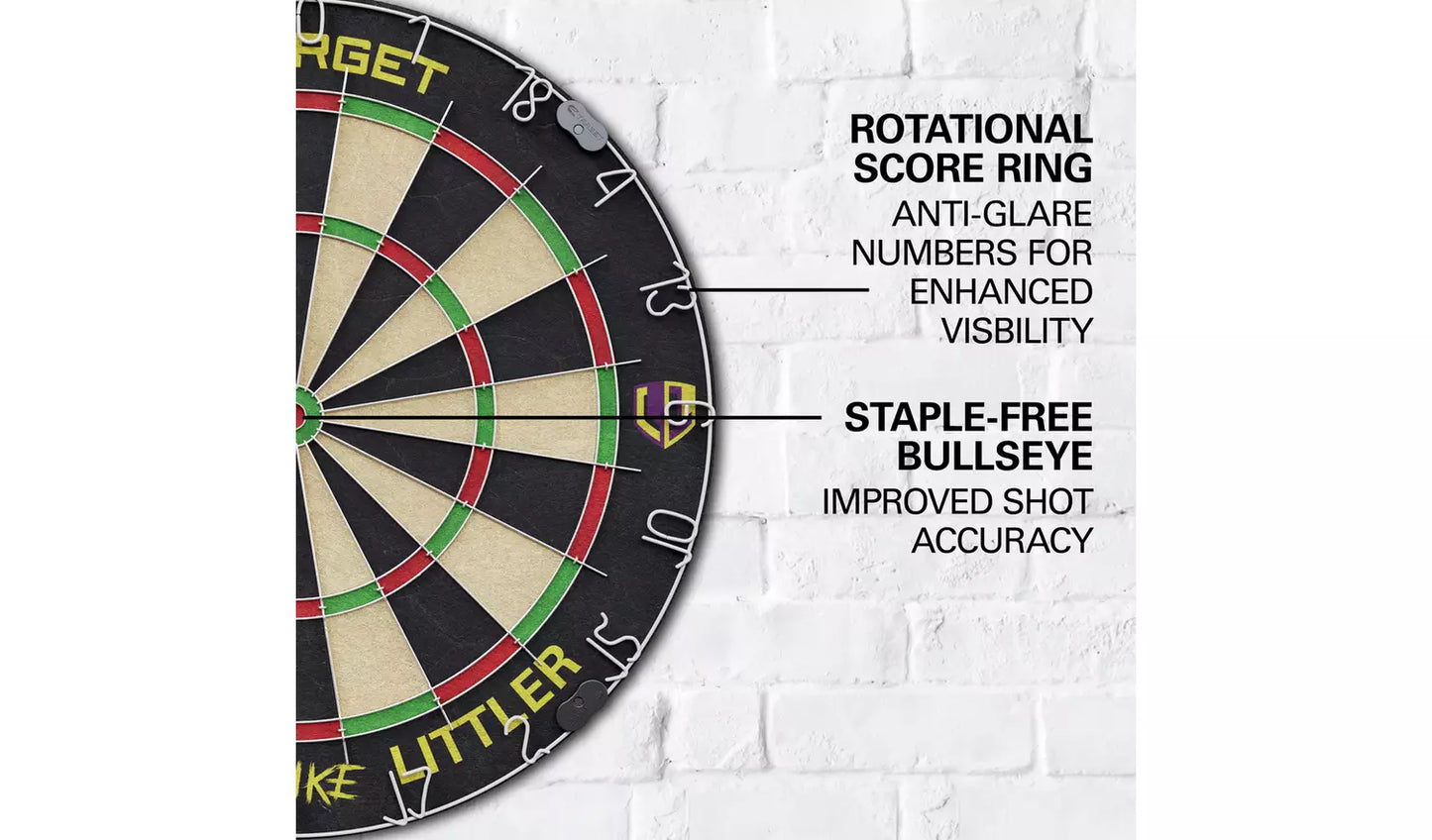 Target Luke Littler Dartboard and Darts Set