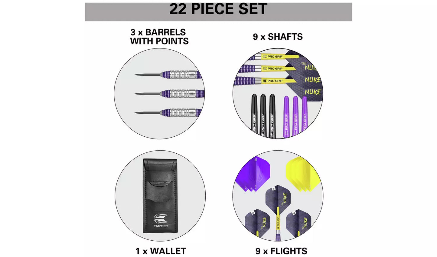 Target Luke Littler Brass 22g Darts Set