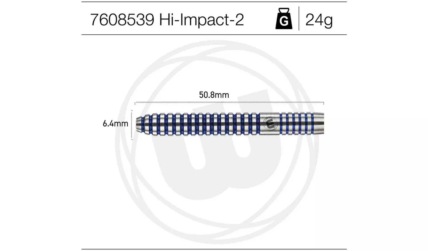 Winmau Hi-Impact 24G 95% Tungsten Darts Set and Case