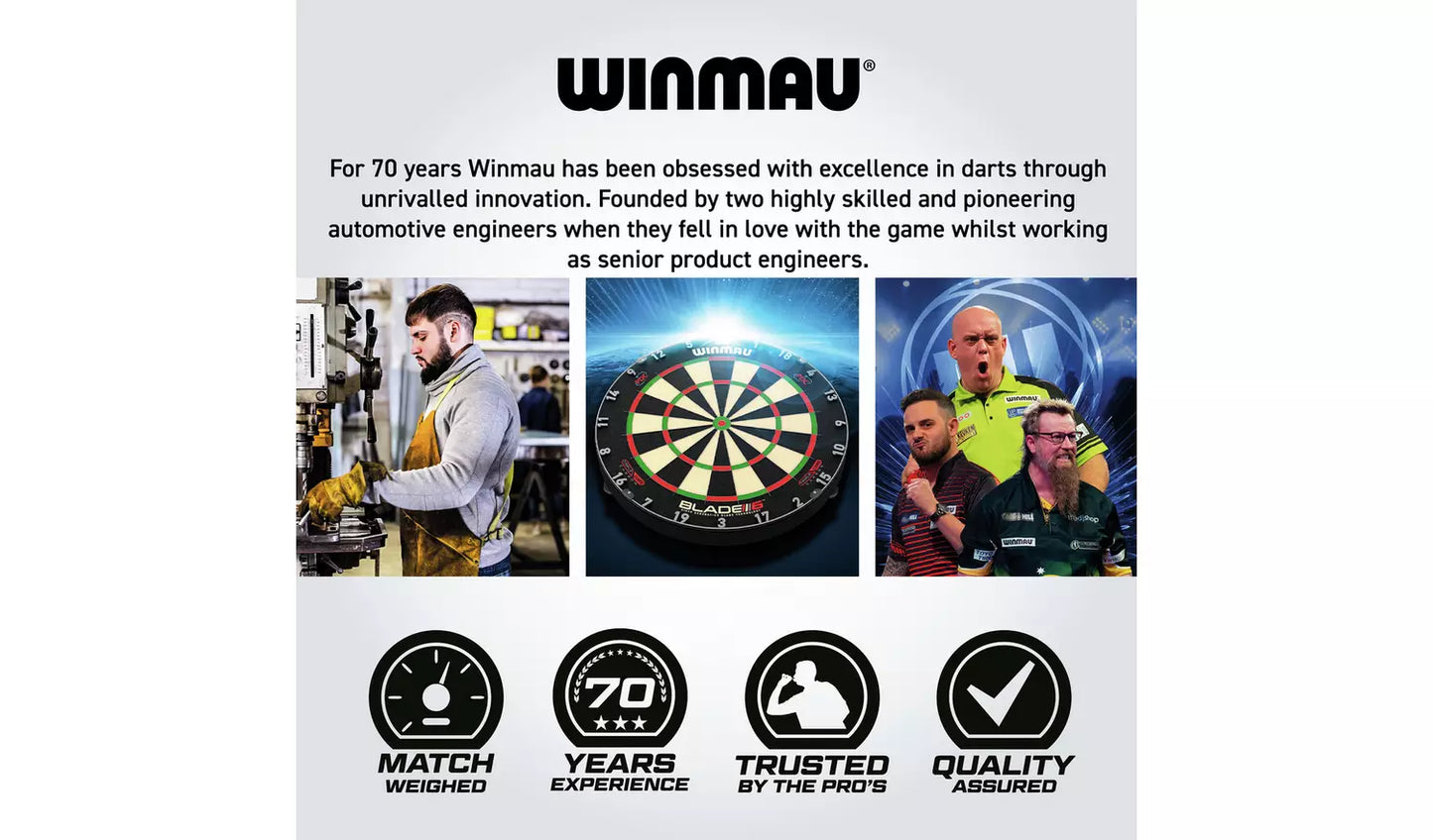 Winmau Simon Whitlock 24g Brass 22 Piece Darts Set