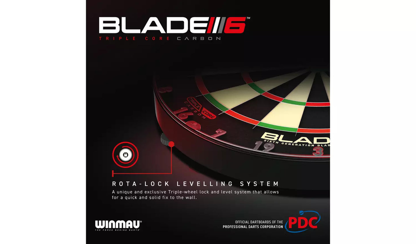 Winmau Blade 6 Triple Core PDC - Professional Dartboard