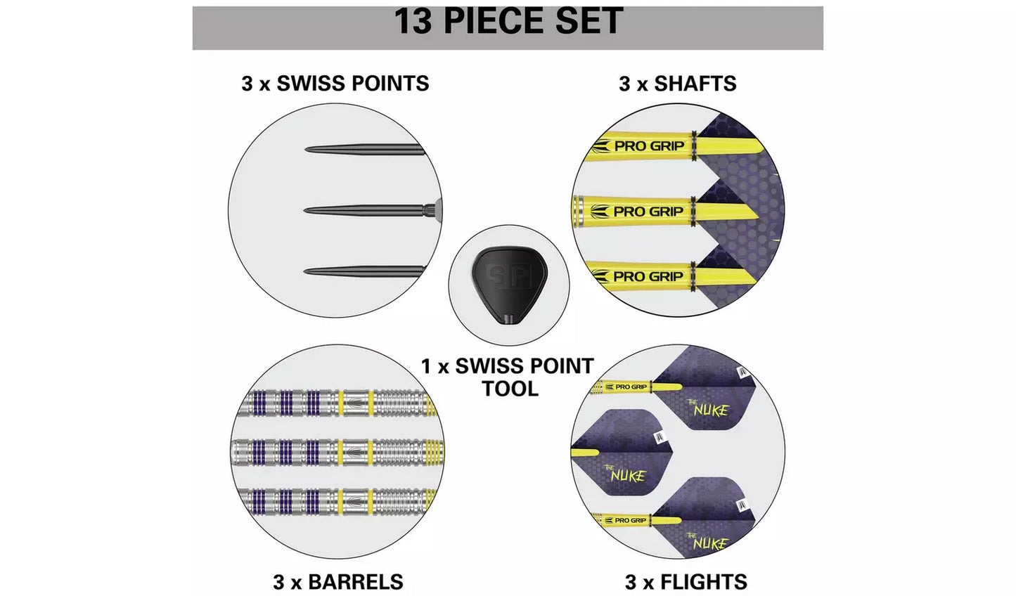 Target Luke Littler Loadout 90% Tungsten 23g Darts Set