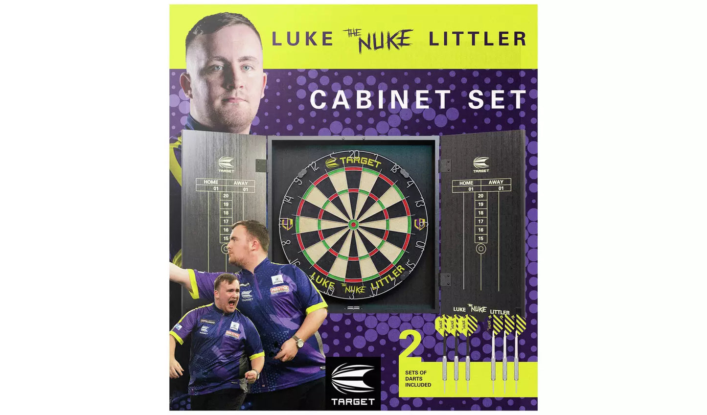 Target Luke Littler Dartboard Cabinet Set