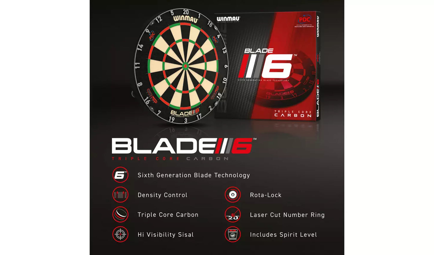 Winmau Blade 6 Triple Core PDC - Professional Dartboard